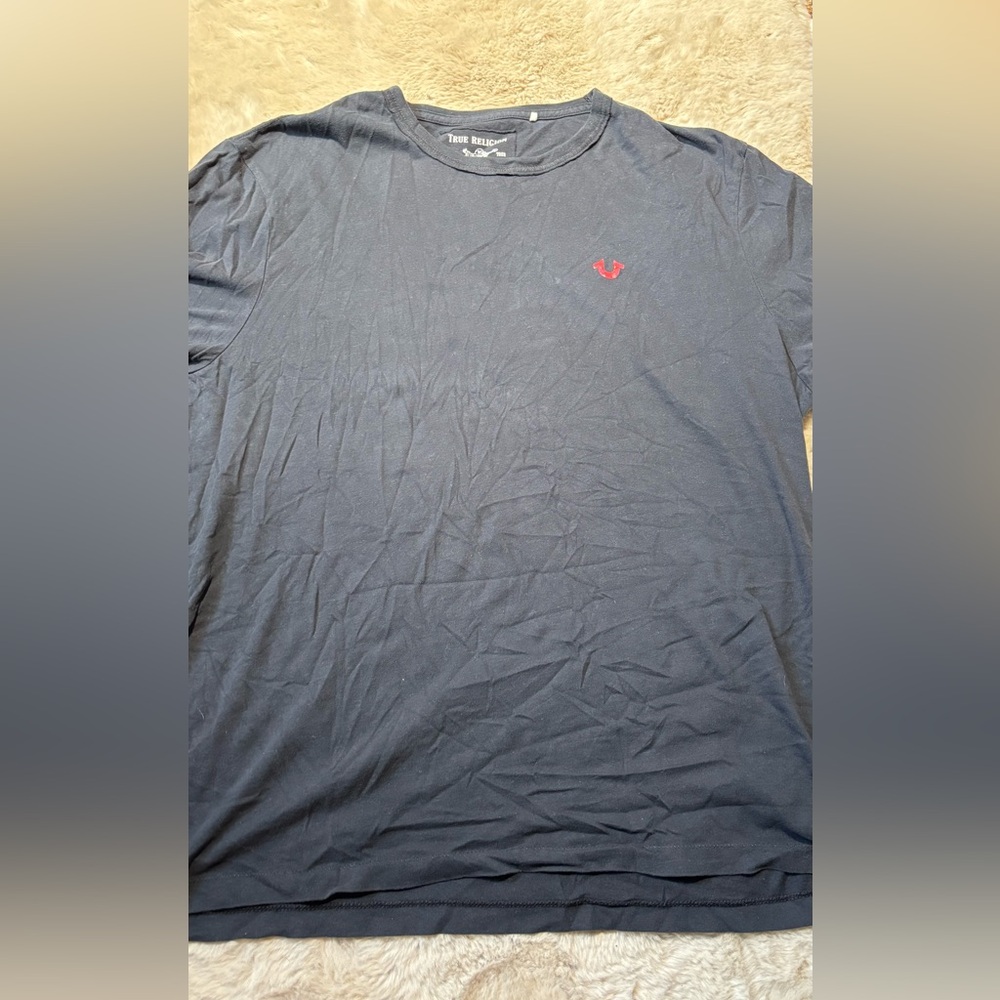 True Religion Black World Tour Short Sleeve Tee